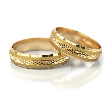 Trauringe "Minimalistisch" - 17 G Gelbgold ohne Steine - foto 1 - STELMACH
