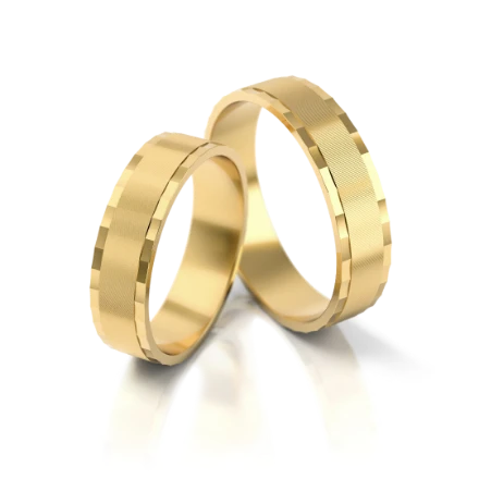 Trauringe "Minimalistisch" - 23 G Gelbgold ohne Steine - foto 1 - STELMACH