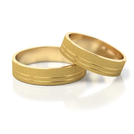 Trauringe "Minimalistisch" - 127 G Gelbgold ohne Steine - foto 1 - STELMACH