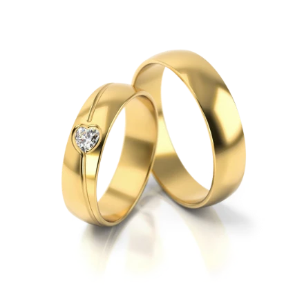 Trauringe "Romantisch"_295 Gelbgold Gelbgold mit Steinen - foto 1 - STELMACH