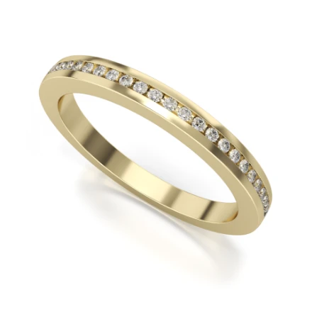 Memoire-Ring „Endlich im Ruhestand“ – 531 G Gelbgold mit Steinen - foto 1 - STELMACH
