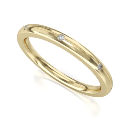 Memoire-Ring „Jahrestag“ – 533 G Gelbgold mit Steinen - foto 1 - STELMACH