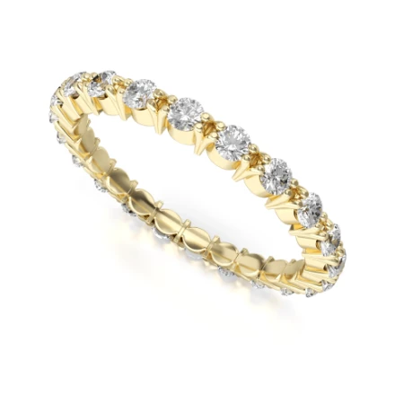 Memoire-Ring „Ich habe eine Tochter“ – 534 G Gelbgold mit Steinen - foto 1 - STELMACH