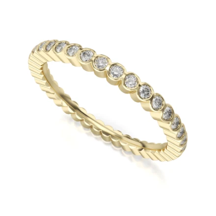 Memoire-Ring „Weihnachtszeit“ – 535 G Gelbgold mit Steinen - foto 1 - STELMACH