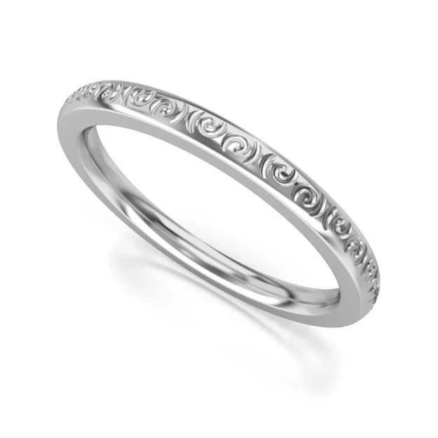 Bild von Memoire-Ring "Ich bin glücklich"_517 Weißgold