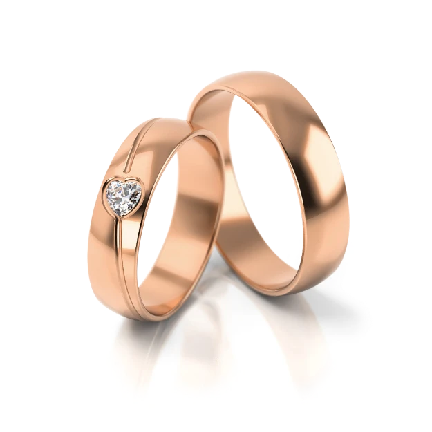 Bild von Trauringe "Romantisch"_295 Roségold