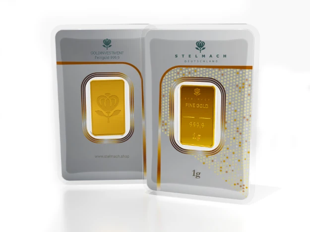 Bild von Goldbarren 1g  –  999,9 Gold