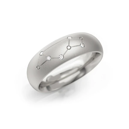 Zodiac-Ring "Schütze"_611 W Weißgold mit Steinen - foto 1 - STELMACH