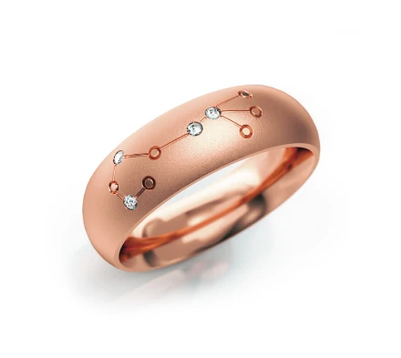 Zodiac Ring "Skorpion"_610 R Roségold mit Steinen - foto 1 - STELMACH