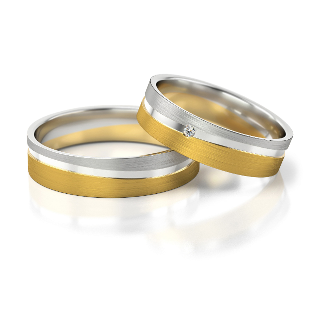 Bild von Trauringe "V-Rings" - 300 GW