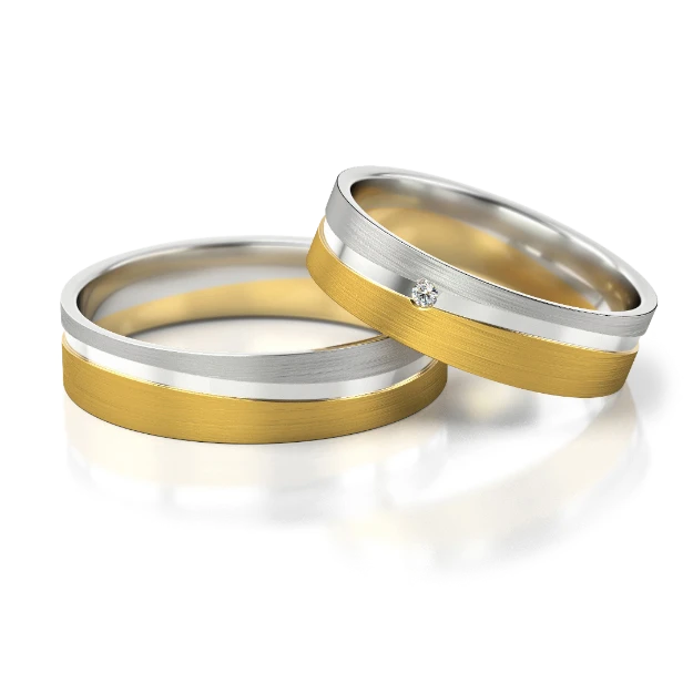 Bild von Trauringe "V-Rings" - 300 GW