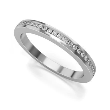 Memoire-Ring „Endlich im Ruhestand“ – 531 W Weißgold mit Steinen - foto 1 - STELMACH