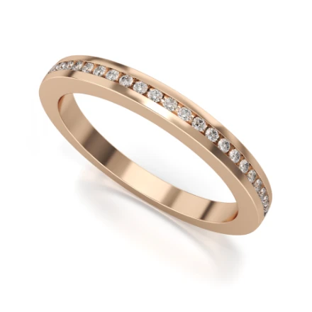 Memoire-Ring „Endlich im Ruhestand“ – 531 R Roségold mit Steinen - foto 1 - STELMACH