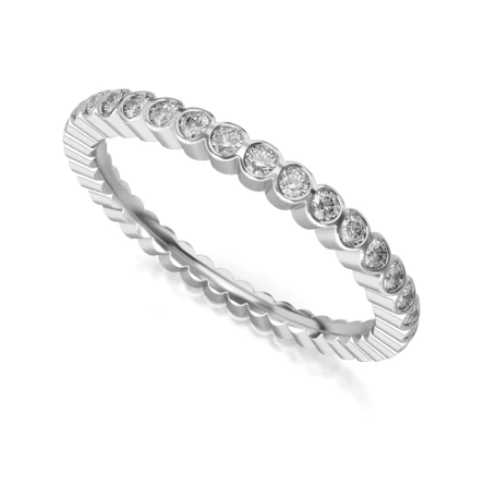 Memoire-Ring „Weihnachtszeit“ – 535 W Weißgold mit Steinen - foto 1 - STELMACH