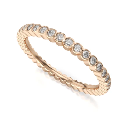 Memoire-Ring „Weihnachtszeit“ – 535 R Roségold mit Steinen - foto 1 - STELMACH