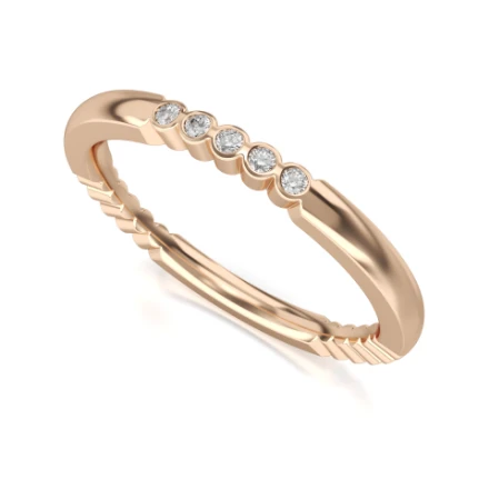 Memoire-Ring „Valentinstag“ – 536 R Roségold mit Steinen - foto 1 - STELMACH