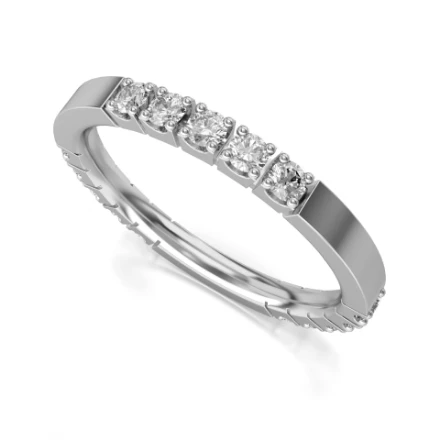 Memoire-Ring „Das erste Date“ – 537 W Weißgold mit Steinen - foto 1 - STELMACH
