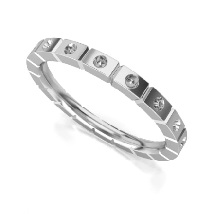 Memoire-Ring „Für gute Laune“ – 539 W Weißgold ohne Steine - foto 1 - STELMACH