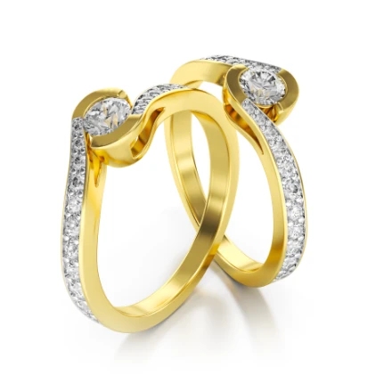 Verlobungsring - ST10 G Gelbgold mit Steinen - foto 1 - STELMACH