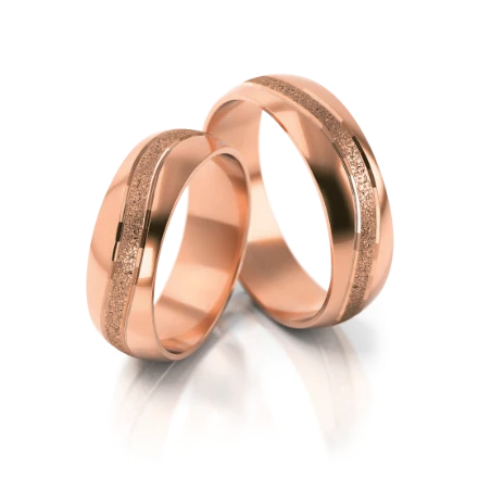 Trauringe "Flow" - 116 R Roségold ohne Steine - foto 1 - STELMACH