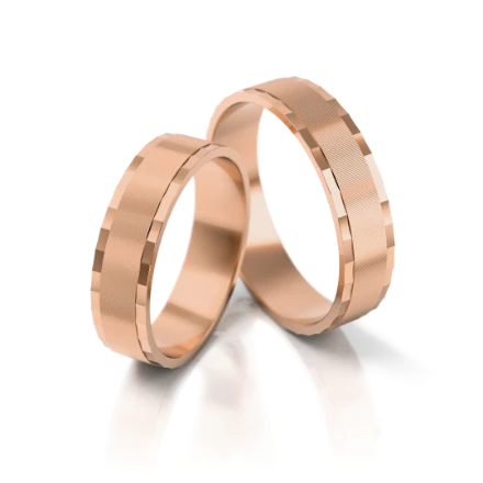 Trauringe "Minimalistisch" - 23 R Roségold ohne Steine - foto 1 - STELMACH
