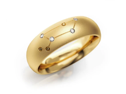 Zodiac-Ring "Löwe"_607 G Gelbgold mit Steinen - foto 1 - STELMACH