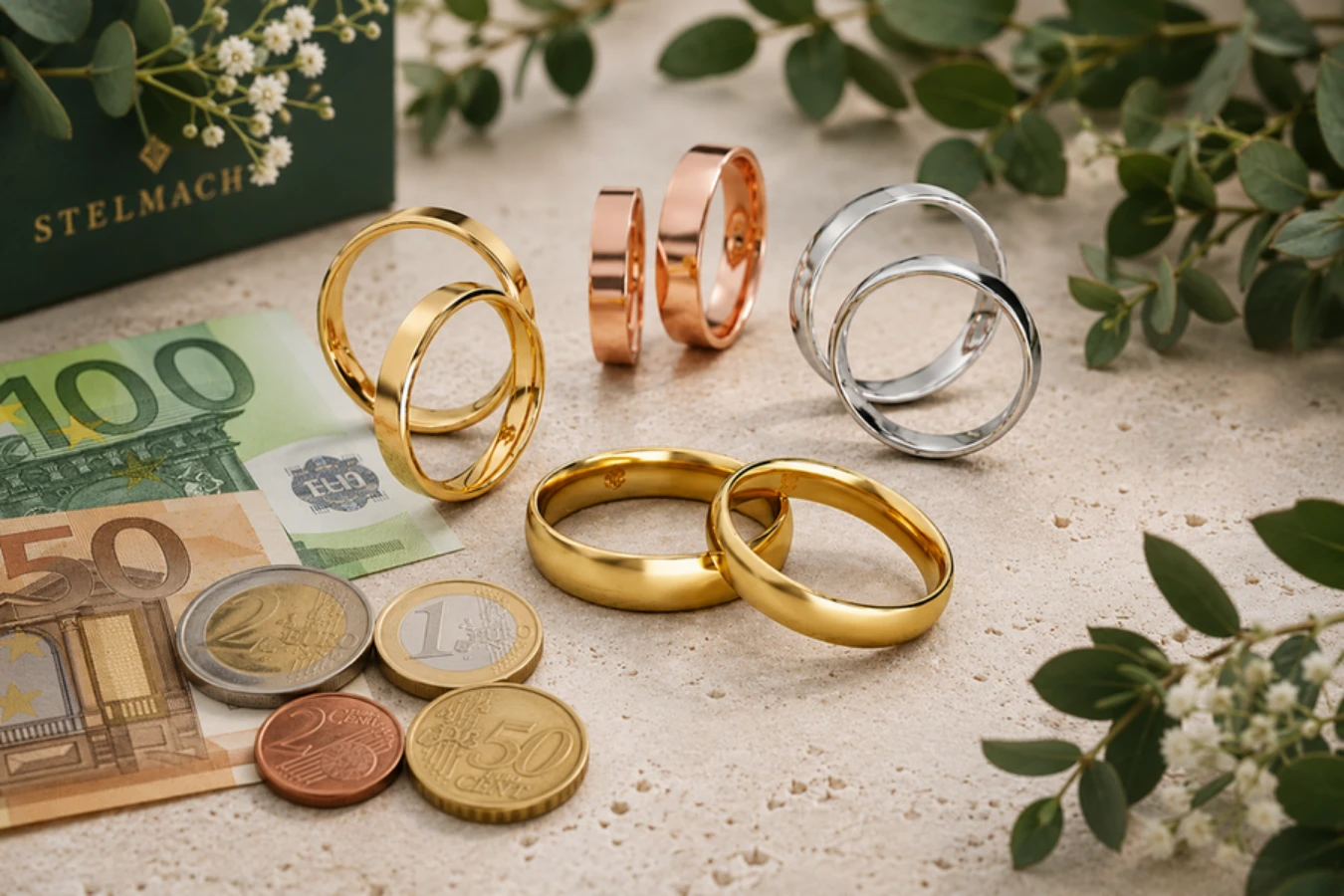 Was kosten Trauringe? Preise, Materialien und Spartipps